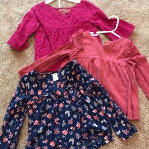 3 adorable Fall tops 5T girls- $12